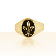 Chevalière Or FLEUR DE LYS MM
