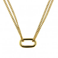 Collier pendentif OVALE Plaqué OR