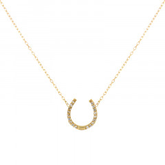 Collier FER A CHEVAL OZ Or 375°°° 