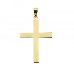 Pendentif CROIX PLATE Or 375 °°° 26x18mm
