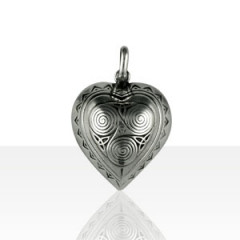 Pendentif Argent COEUR BOMBE TRISKELL PM          