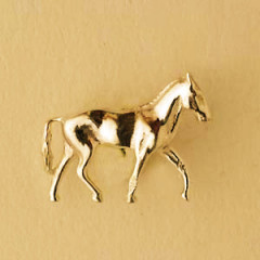 Pin's Plaqué Or CHEVAL PM                       