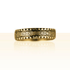 Alliance Plaqué Or SPIRALE DIAMANTEE            