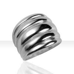 Bague Argent 5 GODRONS                            