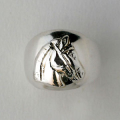 Bague Argent BOMBEE GM TETE                       