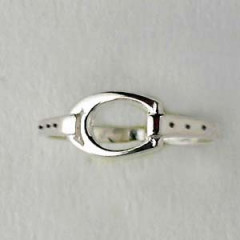Bague Argent ETRIER CUIR                          