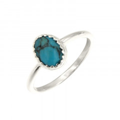 Bague Argent KHEOPS Turquoise PM