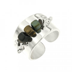 Bague Argent MASSAÏ CHUTE 14mm 