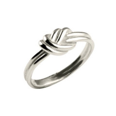Bague Argent Noeud BEC D'OISEAU