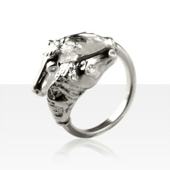 Bague Argent TETE GM DOUBLE                       