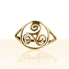 Bague Or TRISKEL FIL                           