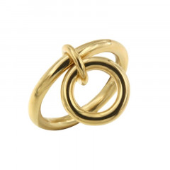 Bague pampille anneau Plaqué Or EPURE FR25 