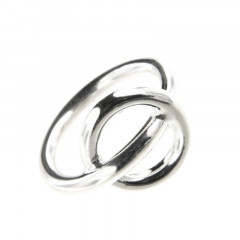Bague cercle argent massif pour femme