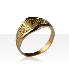 Bague Plaqué Or RONDS BRETONS MM                