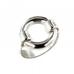Bague ROND Argent massif - PHI
