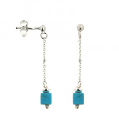 B.O. Argent MASSAI/2 -PP- 1 cube turquoise