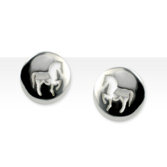Boutons de Manchette Cheval Argent "JEREZ" GM             