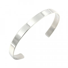 Bracelet Argent Jonc PLAK   6mm 