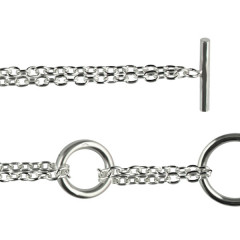 Bracelet Argent massif EPURE FORCAT 3 ANNEAUX