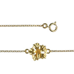 Bracelet Plaqué Or 1 HIBISCUS MM                