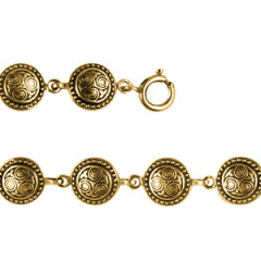 Bracelet Plaqué Or TRISKELL ROND PERLE PM       
