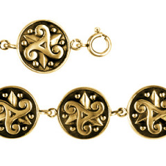 Bracelet Plaqué Or TRISKELL MASSIF              
