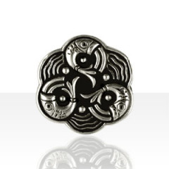 Broche Argent POISSONS TRISKELL                   