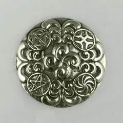 Broche Argent STELE RONDE                         