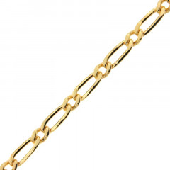 Chaine Plaqué Or Alternée 120 -1/1 - 50cm