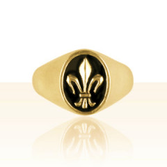 Chevalière Or FLEUR DE LYS GM