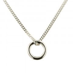 Collier Argent Cercle PHI - Argent massif