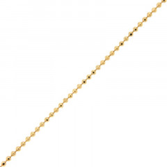 Collier Plaqué Or BOULE 110 diamantée - 45CM