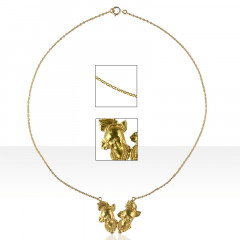 Collier Plaqué Or MARTINIQUAISES  40CM          