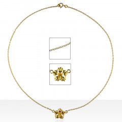 Collier Plaqué Or 1 HIBISCUS MM                 