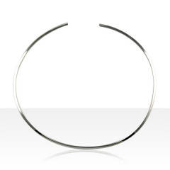 Collier TORQUE Argent FIL PLAT 35                 