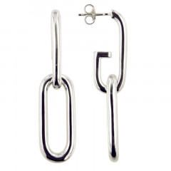 Créoles Argent OTO G" OVAL3"