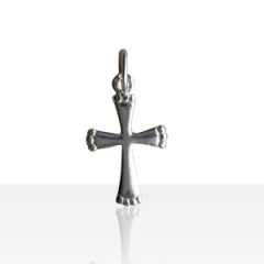 Croix Argent PERLEE                               