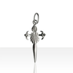 Croix Argent ST JACQUES DE COMPOSTELLE            