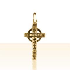 Croix Plaqué Or CELTIQUE "BREIZ BEPRED"        