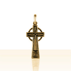 Croix Plaqué Or CELTIQUE HERMINE/TRISKELL       