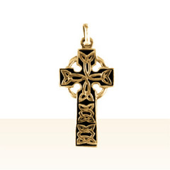 Croix Plaqué Or CELTIQUE ENTRELACEE             