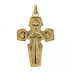 Croix Plaqué Or HERMINE FINE                    