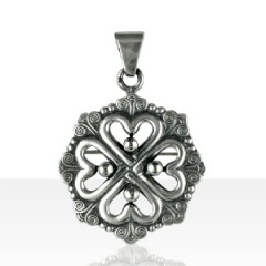 Médaille Argent COEUR 4 BOULES "BREIZ BEPRED"    