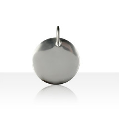 Médaille Argent UNIE 20MM  A GRAVER