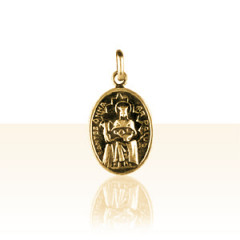 Médaille Plaqué Or STE ANNE DE LA PALUD         
