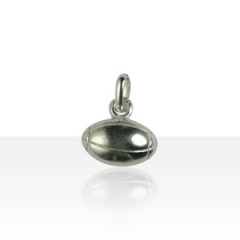 Pendentif Argent BALLON DE RUGBY                       