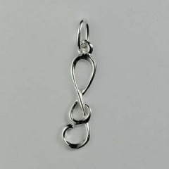 Pendentif Argent CLE DE SOL GM                         