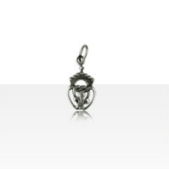 Pendentif Argent COEUR VENDEEN 1/FLEUR DE LYS
