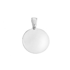 Pendentif Argent PLAQUE RONDE D25               