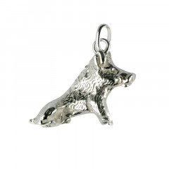 Pendentif Argent SANGLIER GM